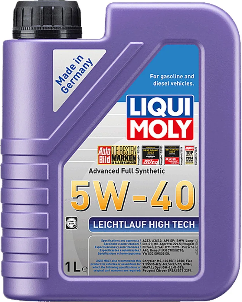 Leichtlauf High Tech 5w40 Motorolie 1 liter de Liqui Moly – photo produit