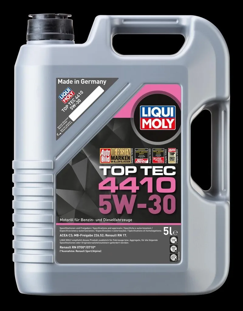 Liqui Moly 5W30 Top Tec 4410 ( 5L ) 21404 Motorolie C3 MB 226.52 RN17 RN0710 RN0700 van Liqui Moly – productfoto