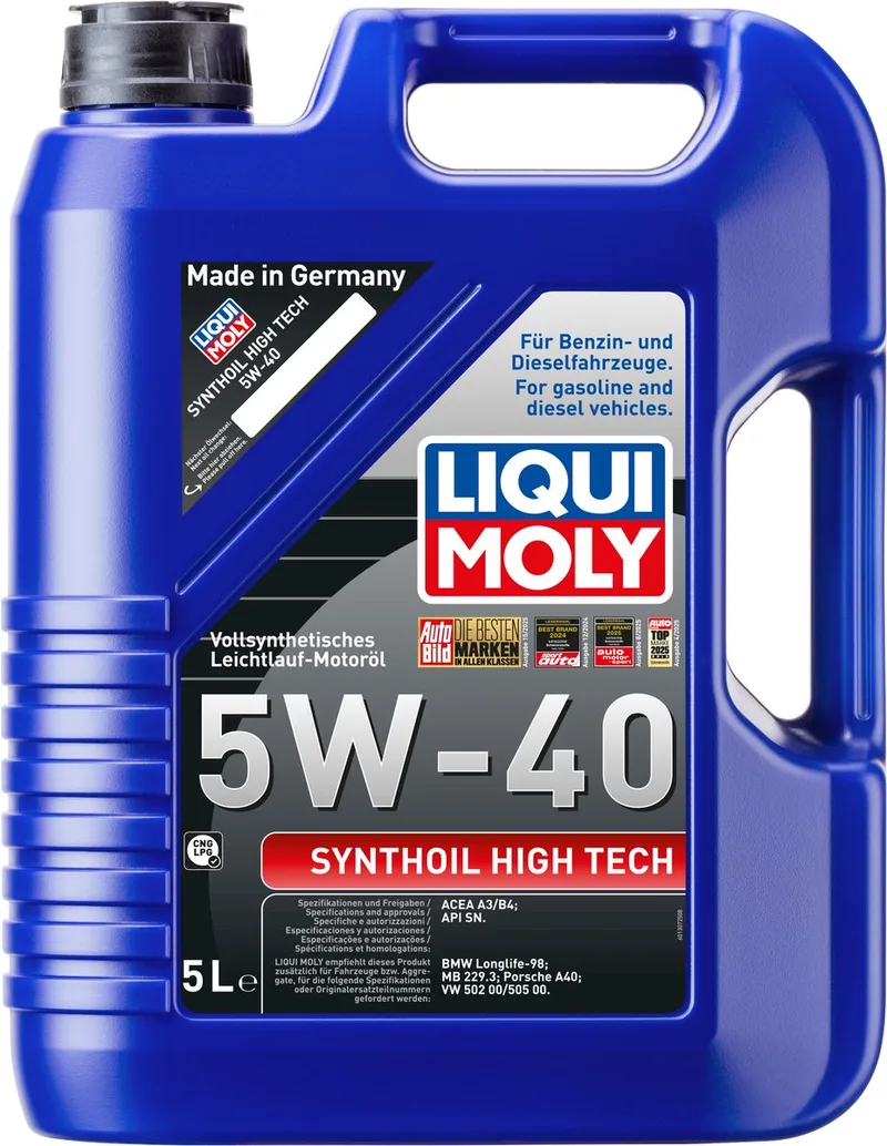 Liqui Moly 5W40 ACEA A3/B4 5L van Liqui Moly – productfoto