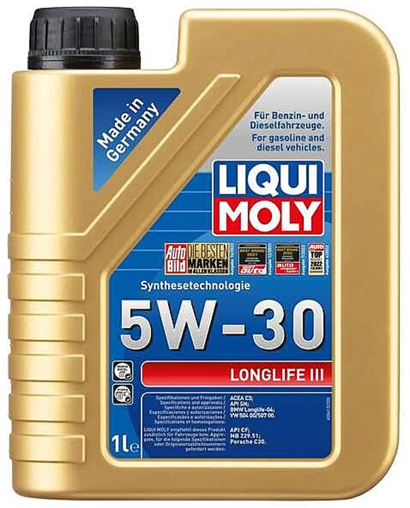 Longlife III 5w30 Motorolie 1 liter från Liqui Moly – produktbild