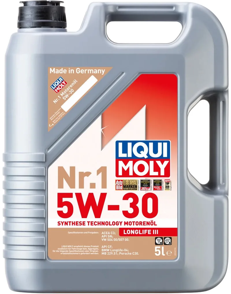 Motorolie 5W30 Long Life III von Liqui Moly – Produktfoto