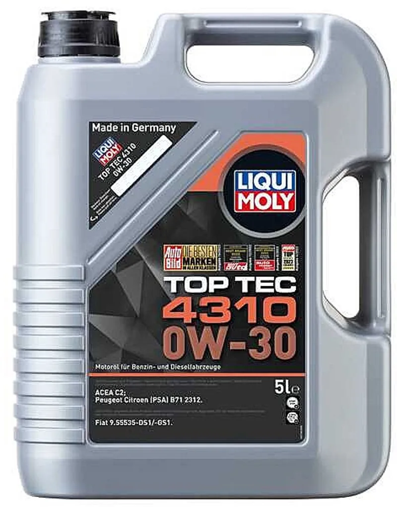 Motorolie Liqui Moly Top Tec 4310 0W30 5L från Liqui Moly – produktbild