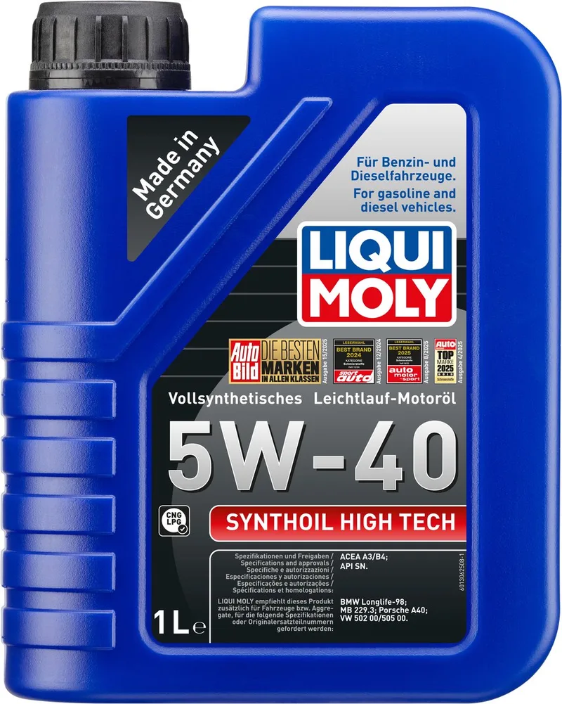 Synthoil High Tech 5w40 Motorolie 1 liter van Liqui Moly – productfoto
