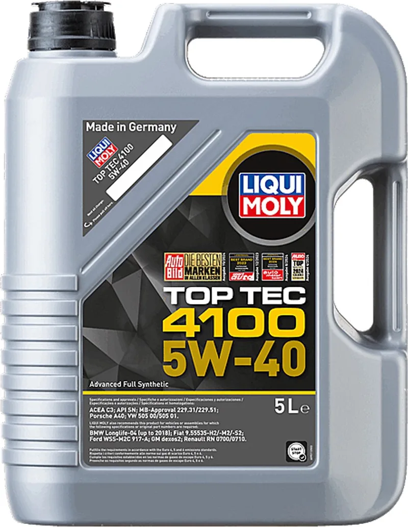 Top Tec 4100 5W-40 5L van Liqui Moly – productfoto