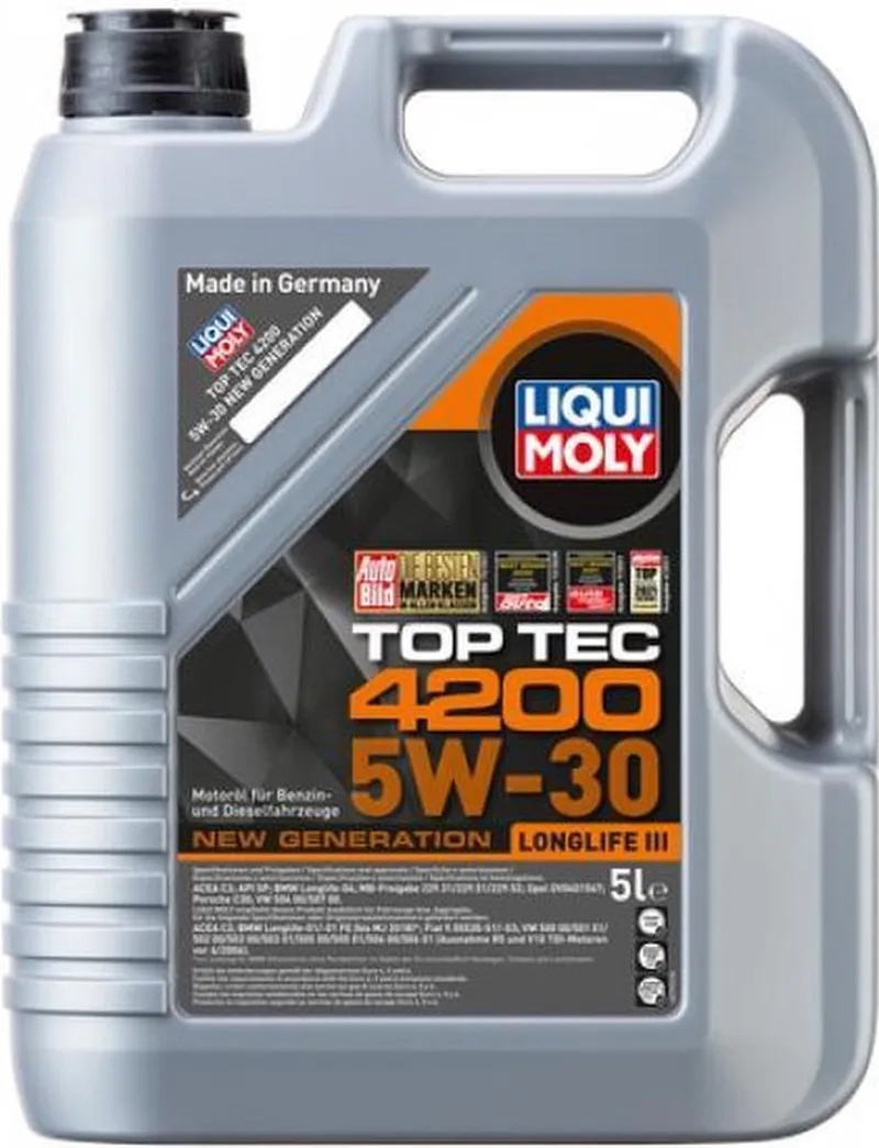 Huile Moteur Top Tec 4200 New Generation 5l de Liqui Moly – photo produit