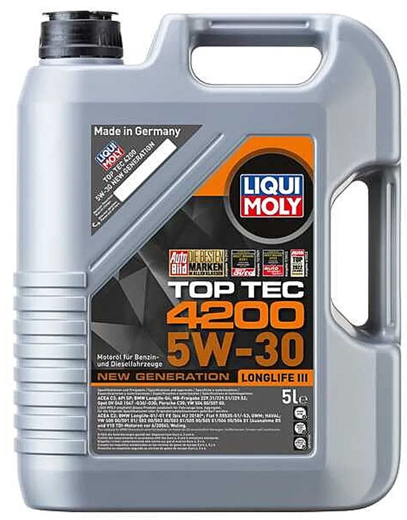 Top Tec 4200 5w30 New Generation Motorolie 5 liter van Liqui Moly – productfoto