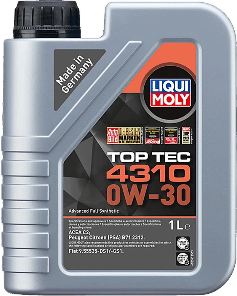 Top Tec 4310 0w30 Motorolie 1 liter van Liqui Moly – productfoto