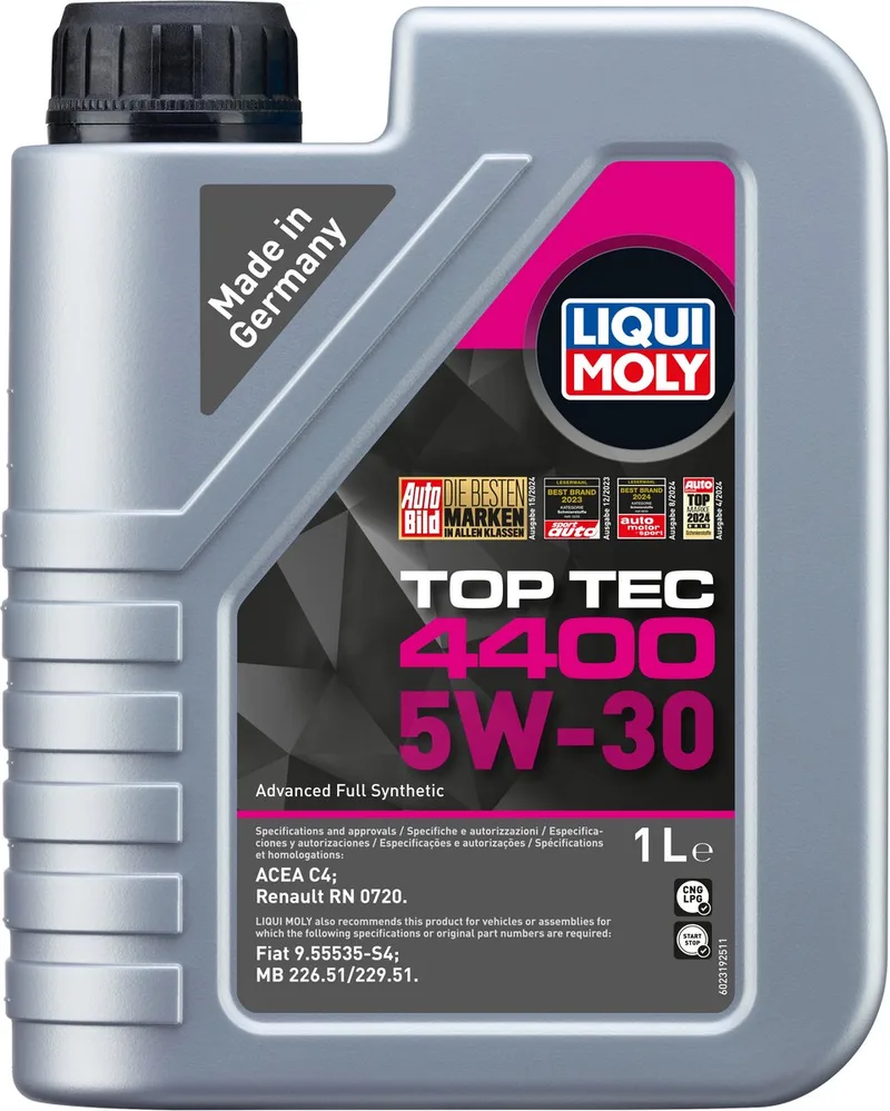 Top Tec 4400 5w30 Motorolie 1 liter de Liqui Moly – photo produit