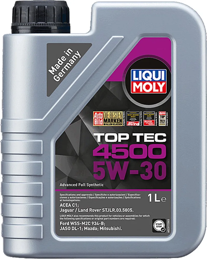 Top Tec 4500 5w30 Motorolie 1 liter van Liqui Moly – productfoto