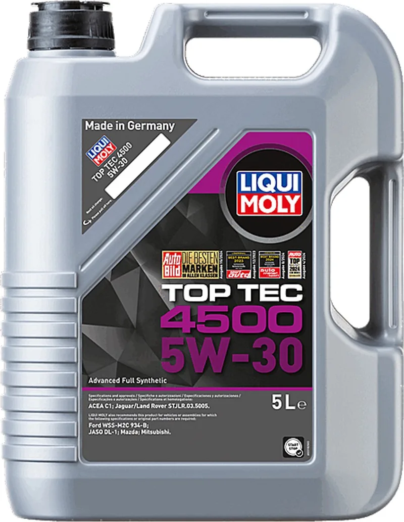 Top Tec 4500 5w30 Motorolie 5 liter van Liqui Moly – productfoto
