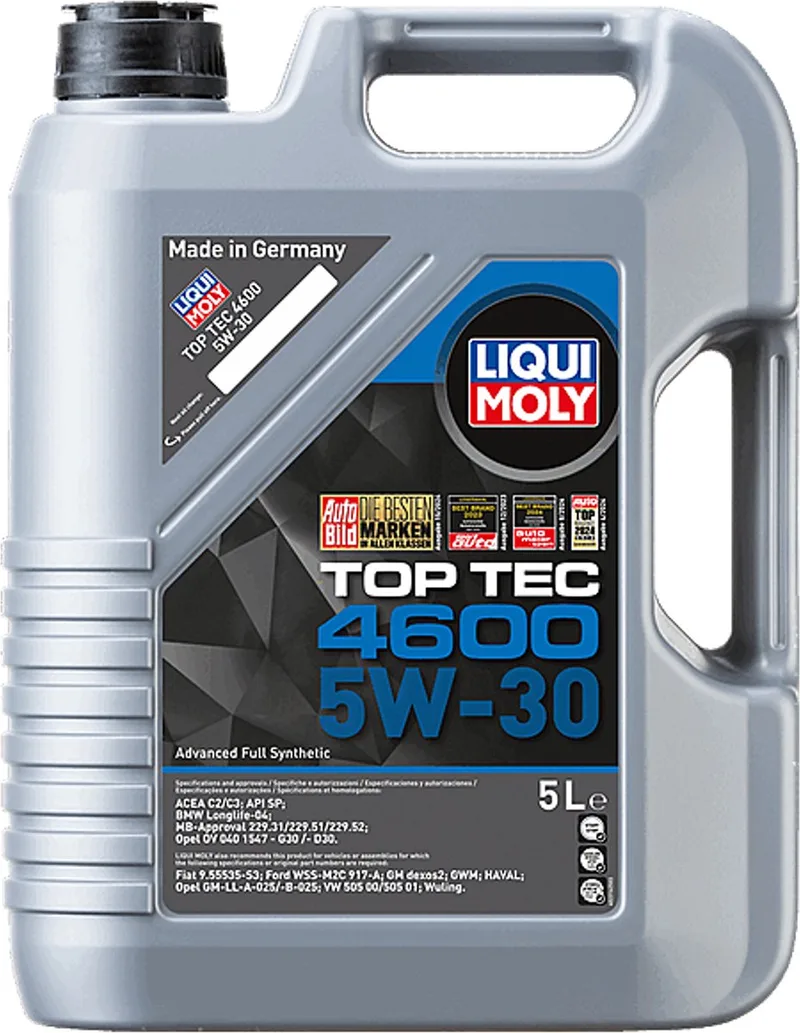Top Tec 4600 5W-30 5L van Liqui Moly – productfoto