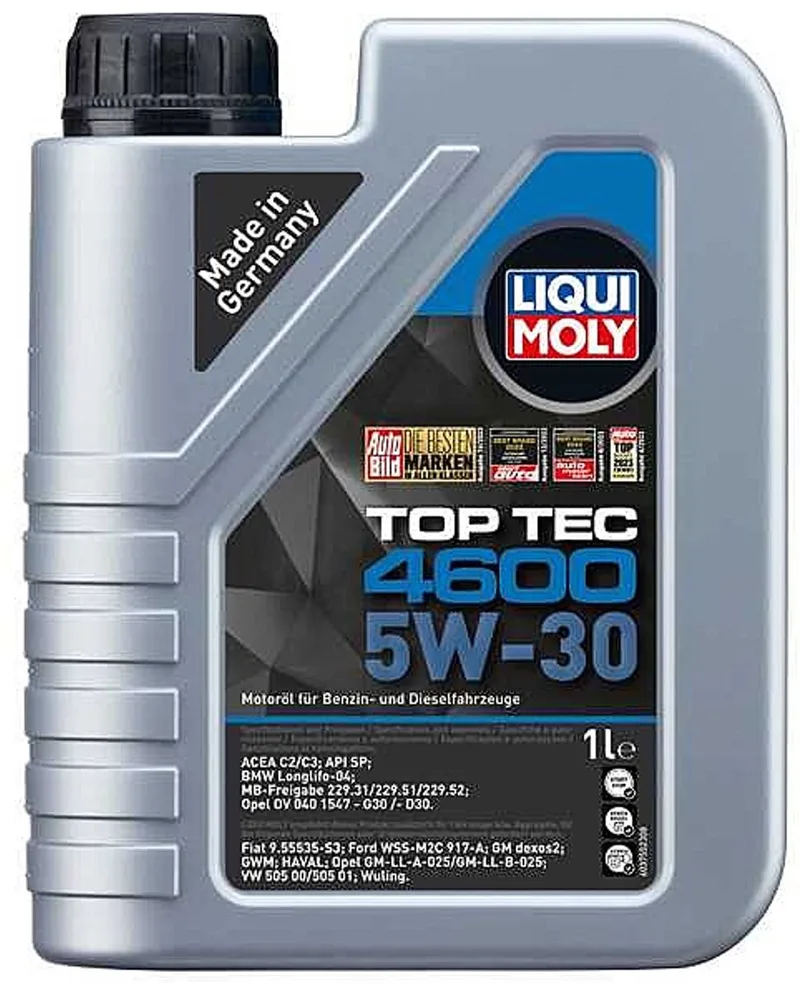 Top Tec 4600 5w30 Motorolie 1 liter de Liqui Moly – photo produit