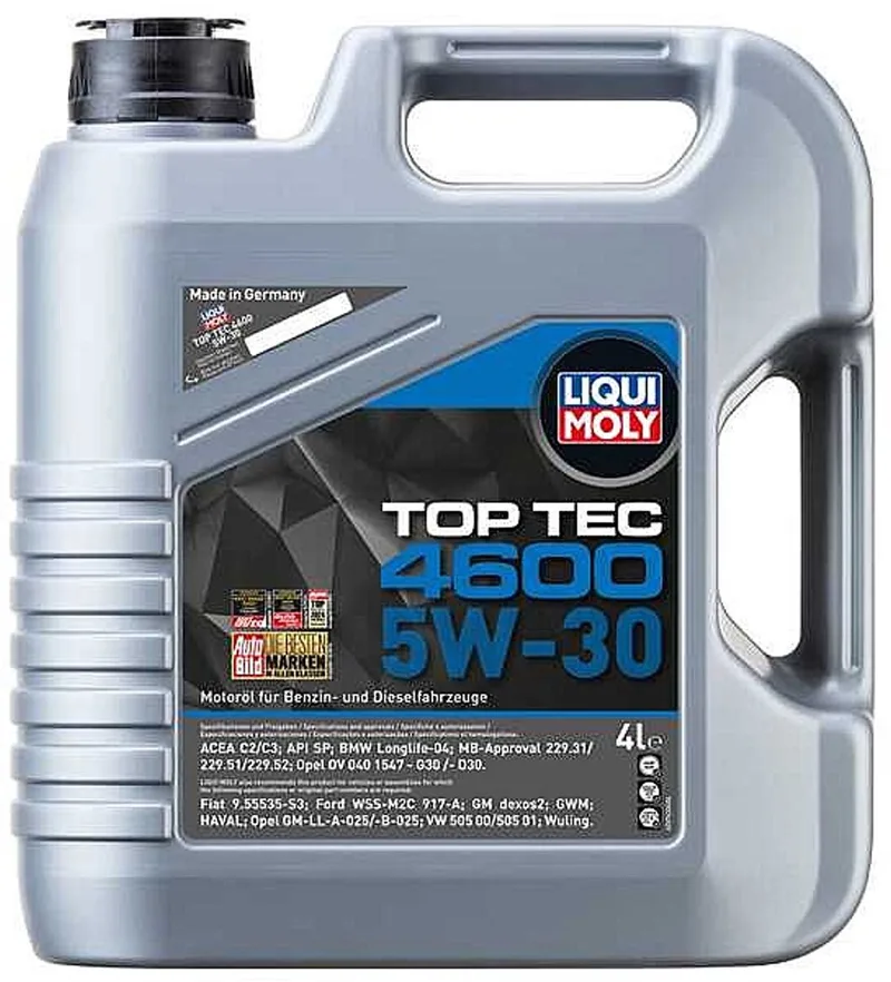 Top Tec 4600 5w30 Motorolie 4 liter van Liqui Moly – productfoto