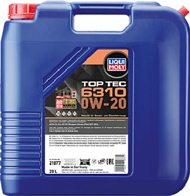 Top Tec 6310 0W20 - 20L de Liqui Moly – photo produit