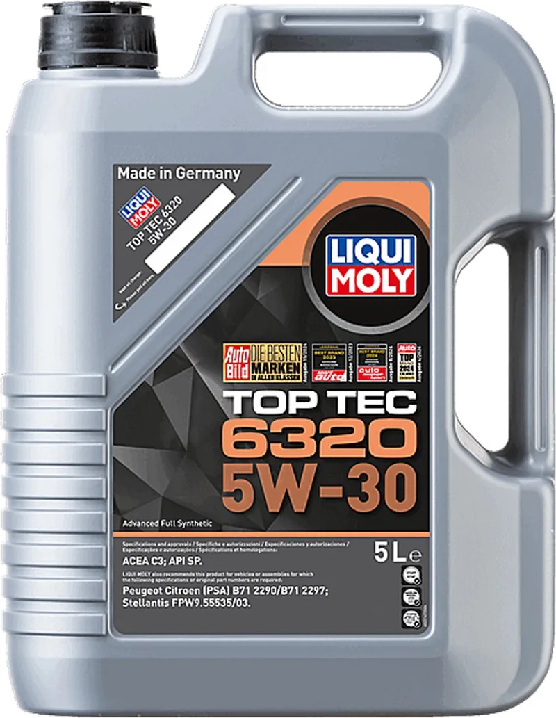 Top Tec 6320 5w30 Motorolie 5 liter van Liqui Moly – productfoto