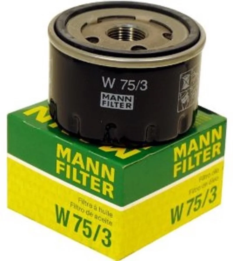 Oliefilter OPEL/Renault W75/3 van MANN-FILTER in Zwart – productfoto
