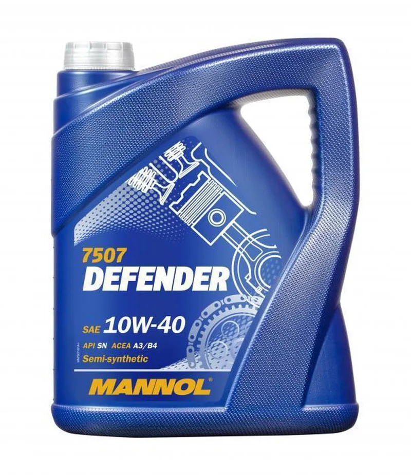 Defender | 10W40 | Semi-Synthetische Motorolie | 5 Liter | De Oliereus van Mannol – productfoto