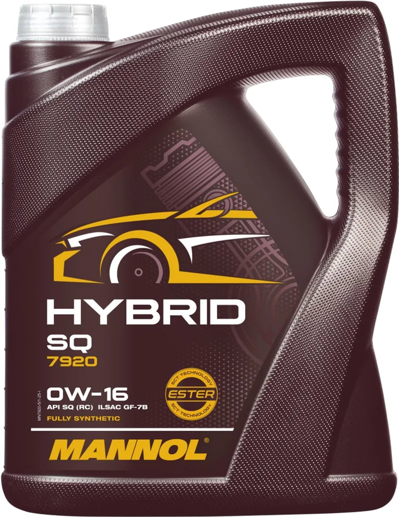 Hybrid SQ| 0W16 | motorolie | Vol Synthetisch | 5 liter | De Oliereus von Mannol – Produktfoto