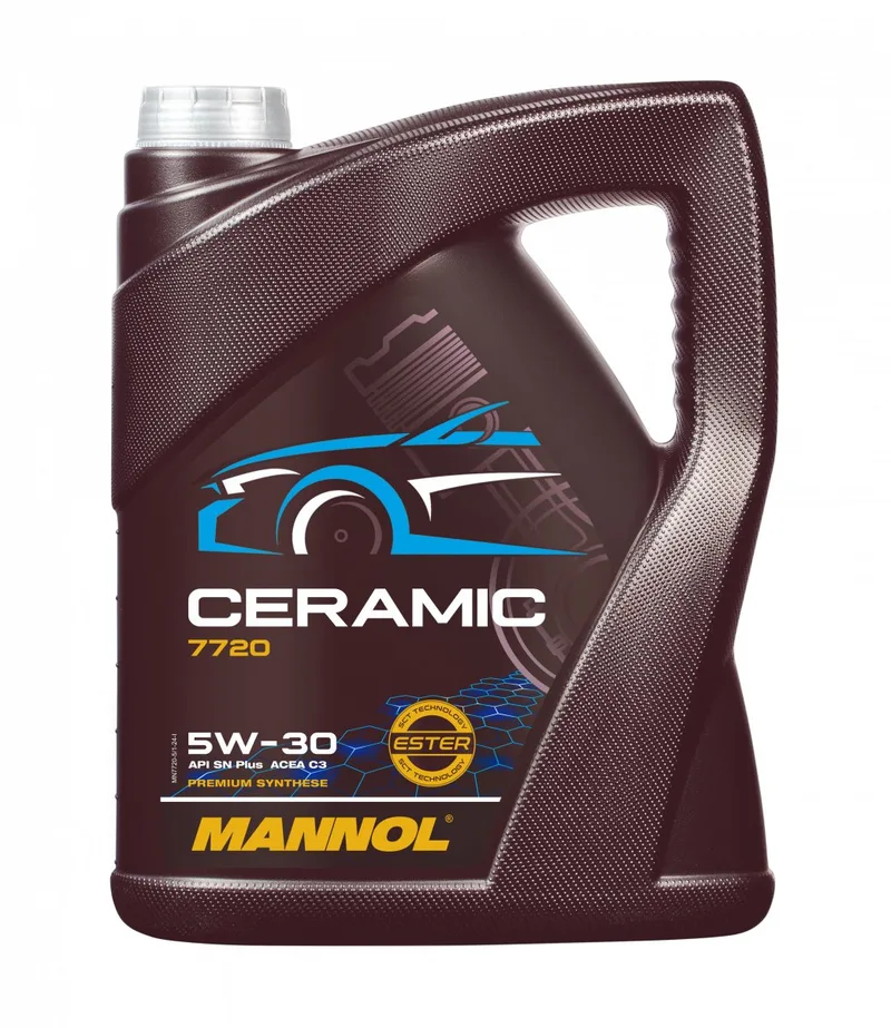 Mannol 5W30 Ceramic Vol Synthetische motorolie | 5 liter | De Oliereus de Mannol – photo produit