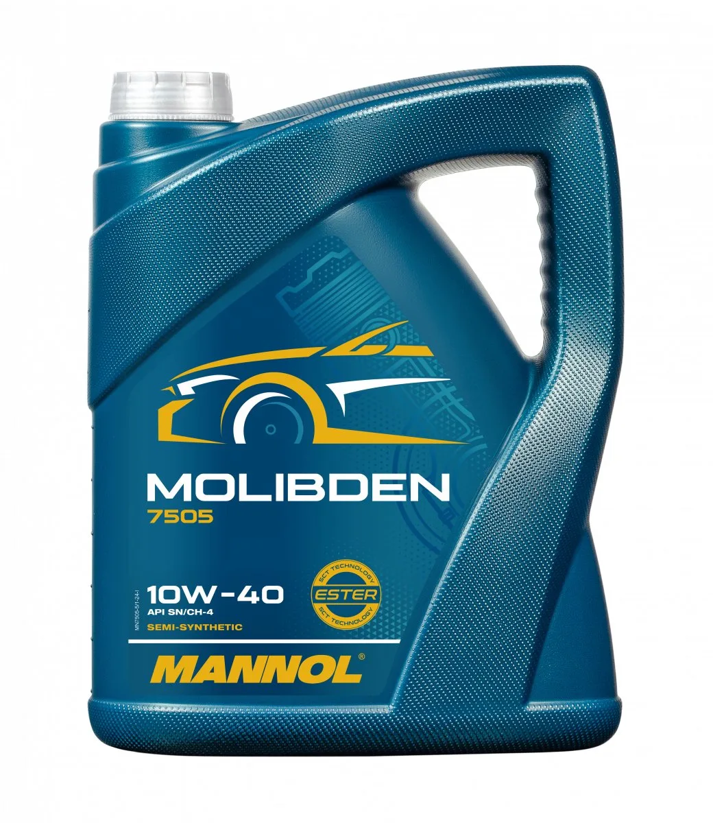 Molibden 10W40 | Universele Motorolie | 5 liter | De Oliereus van Mannol – productfoto
