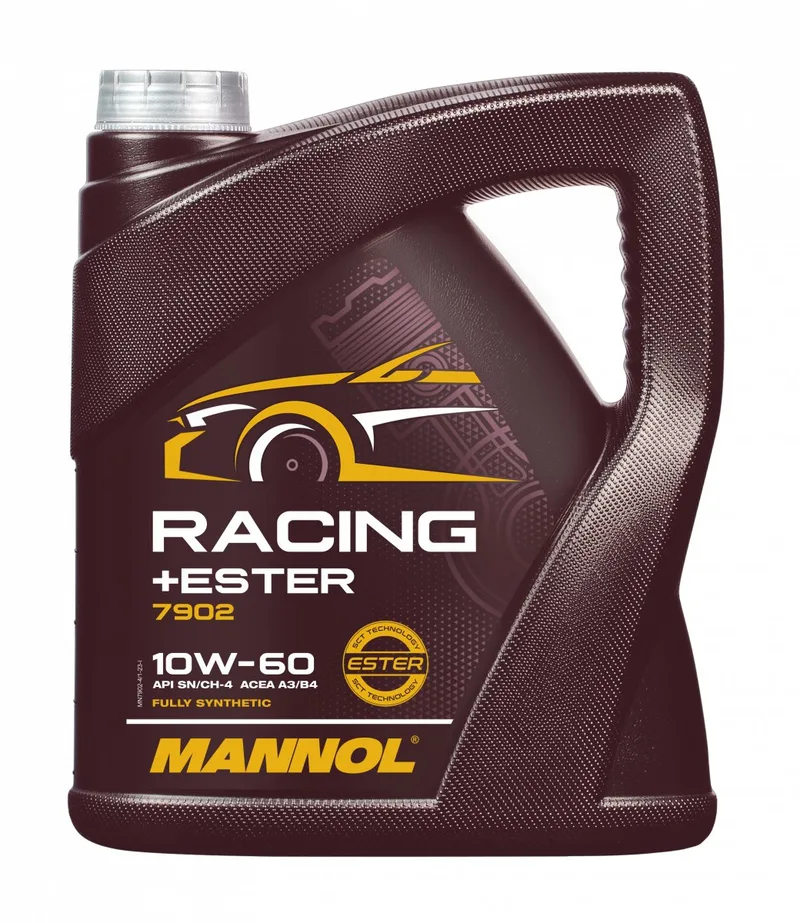 Racing Ester | 10W60 | Vol Synthetische motorolie | 4 liter | De Oliereus van Mannol – productfoto