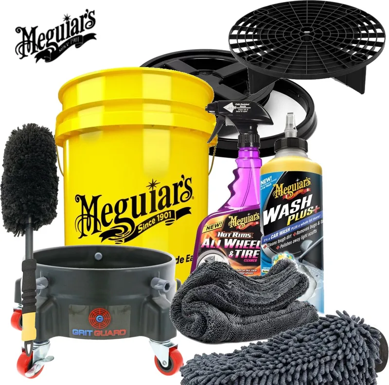 Carcare set - gamma velgenborstel - autowas hot rims wheel cleaner by Meguiar's – product photo