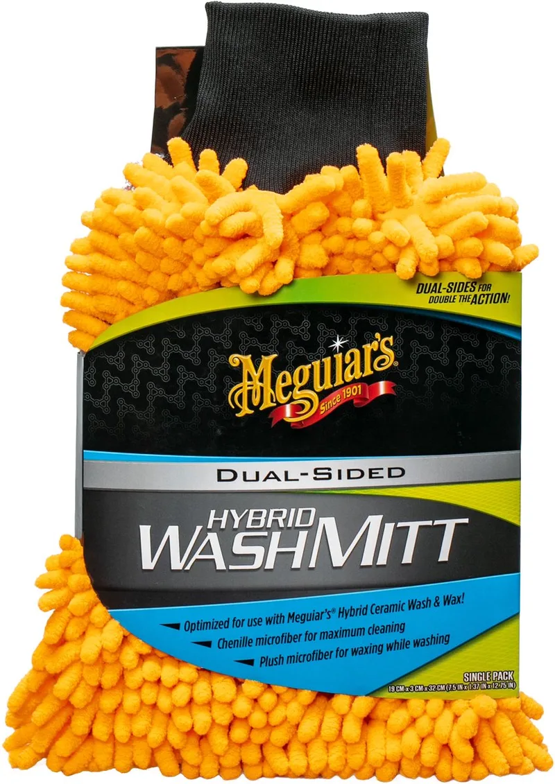 Hybrid Ceramic Wash Mitt - Washandschoen auto - Washandschoen microvezel från Meguiar's i Grå – produktbild