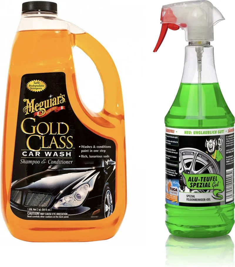 Mequiars Gold Class car wash 1,89L + Tuga -Chemie Alu-Duivel-Speciaal 1L de Meguiar's – photo produit