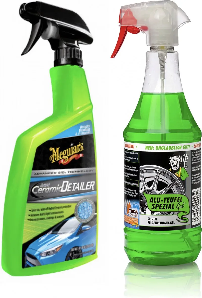 Mequiars Hybrid Ceramic Detailer G200526 + 1L Alu-Duivel-Speciaal velgenreiniger van Meguiar's – productfoto