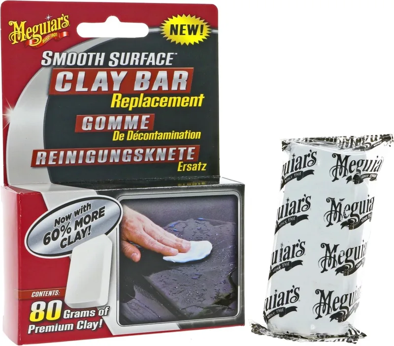 Smooth Surface Clay Bar 50g – Auto Klei – Verwijdert Vastzittende Vervuiling – Voor Gladde Lak by Meguiar's in White – product photo
