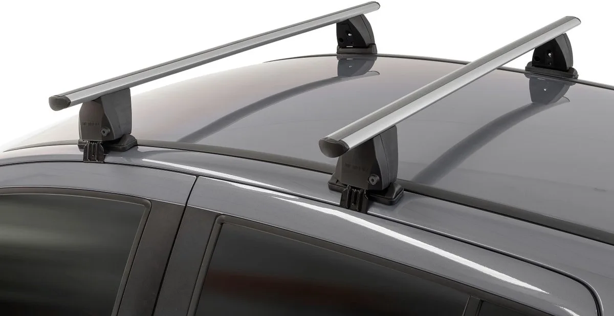 Dakdragers geschikt voor Audi A3 Sportback (8Y) 2020-heden 5-deurs hatchback Menabo Delta by Menabo in Silver – product photo