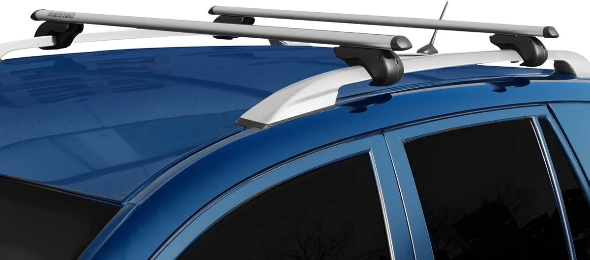 Dakdragers geschikt voor Ford Focus II 2004-2010 wagon Menabo Brio zilver van Menabo in Zwart, Zilver – productfoto
