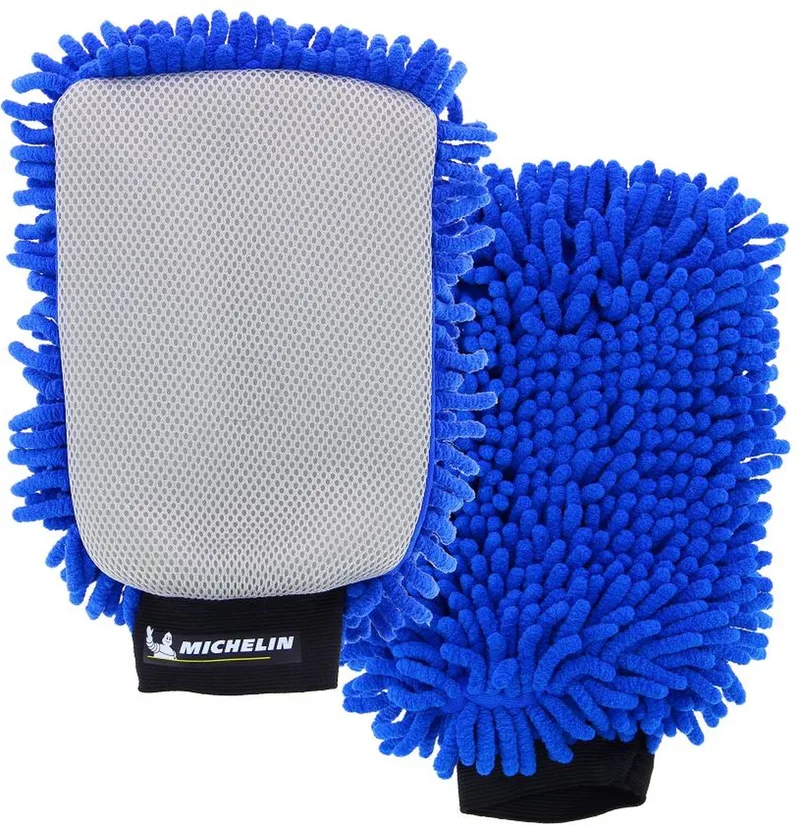 Autospons - Washandschoen van Michelin in Blauw – productfoto