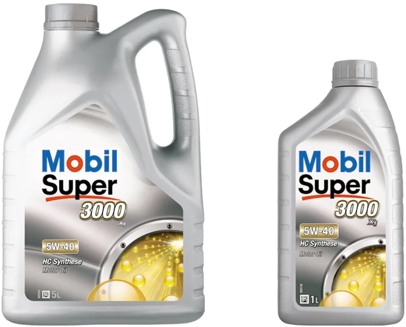 Super 3000 X1 5W40 - 5 + 1 L van Mobil – productfoto