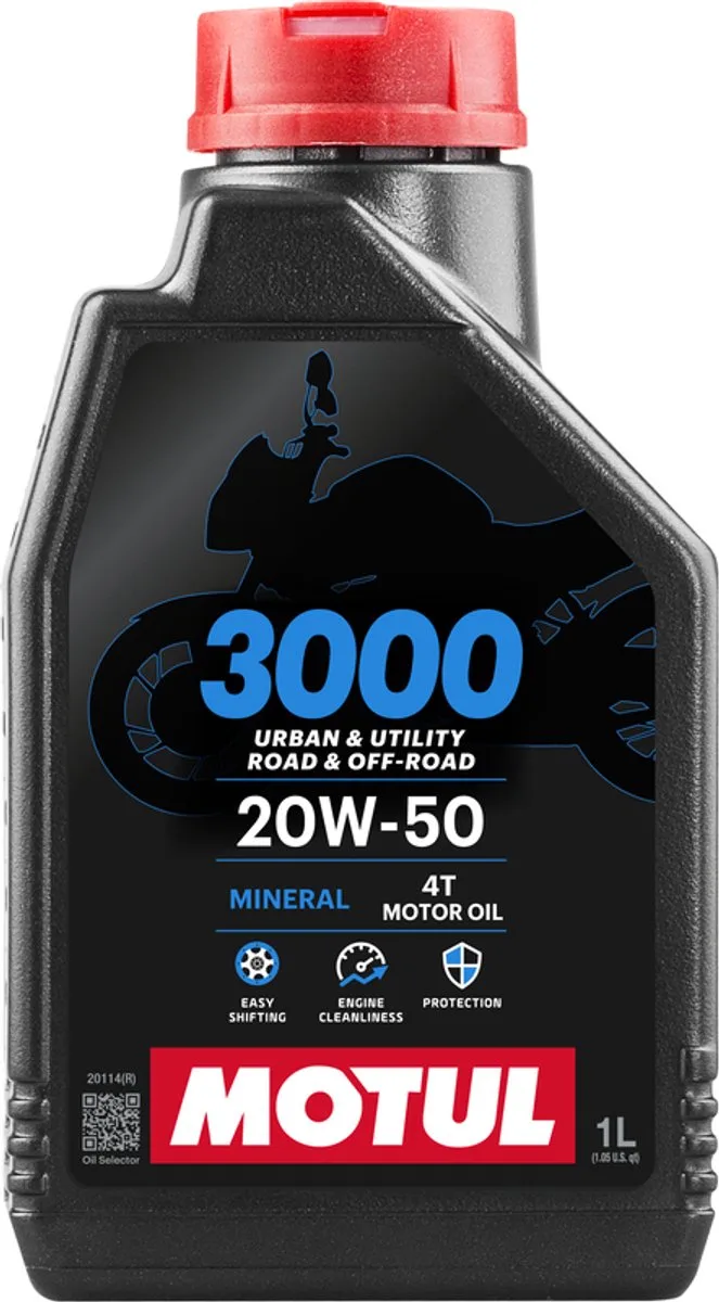 Motorolie - 3000 20W50 1L van Motul – productfoto