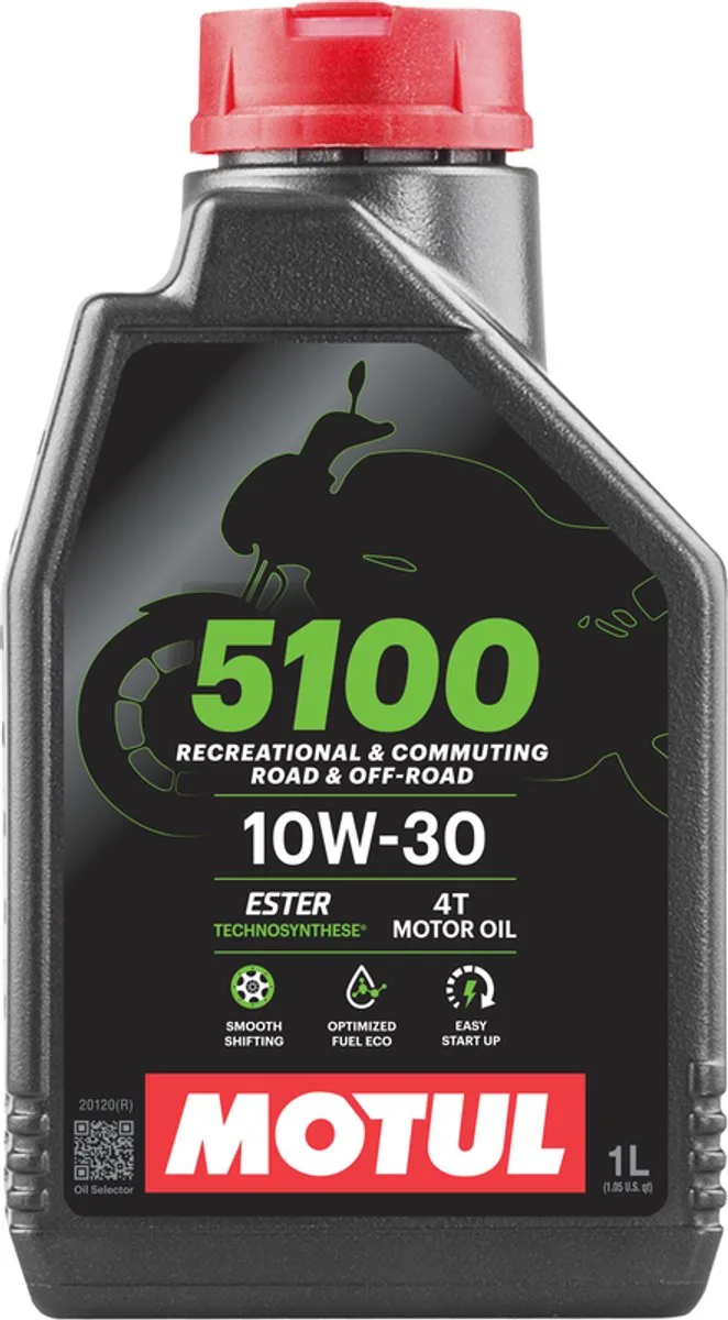 Motorolie - 5100 10W30 1L van Motul – productfoto