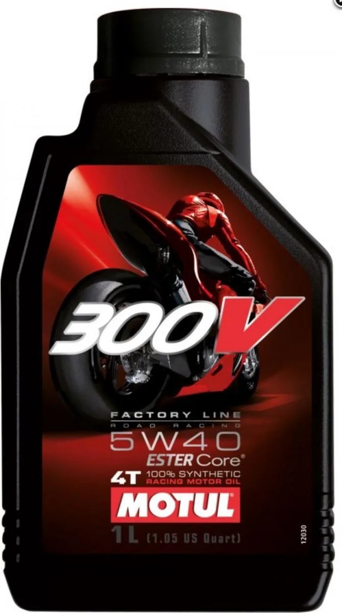 Motul 300V Road Racing 5W40 100% synthetische motorolie, 1 liter, nieuw von Motul – Produktfoto