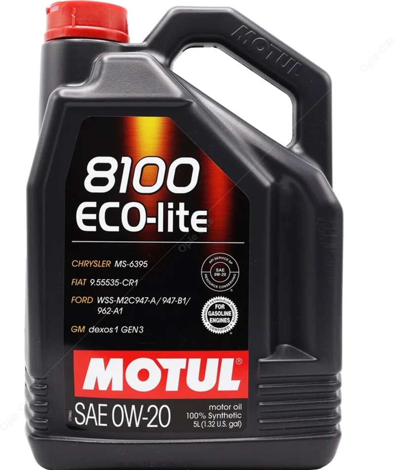 Motul 8100 Eco-Lite 0W20 - 5L von Motul – Produktfoto