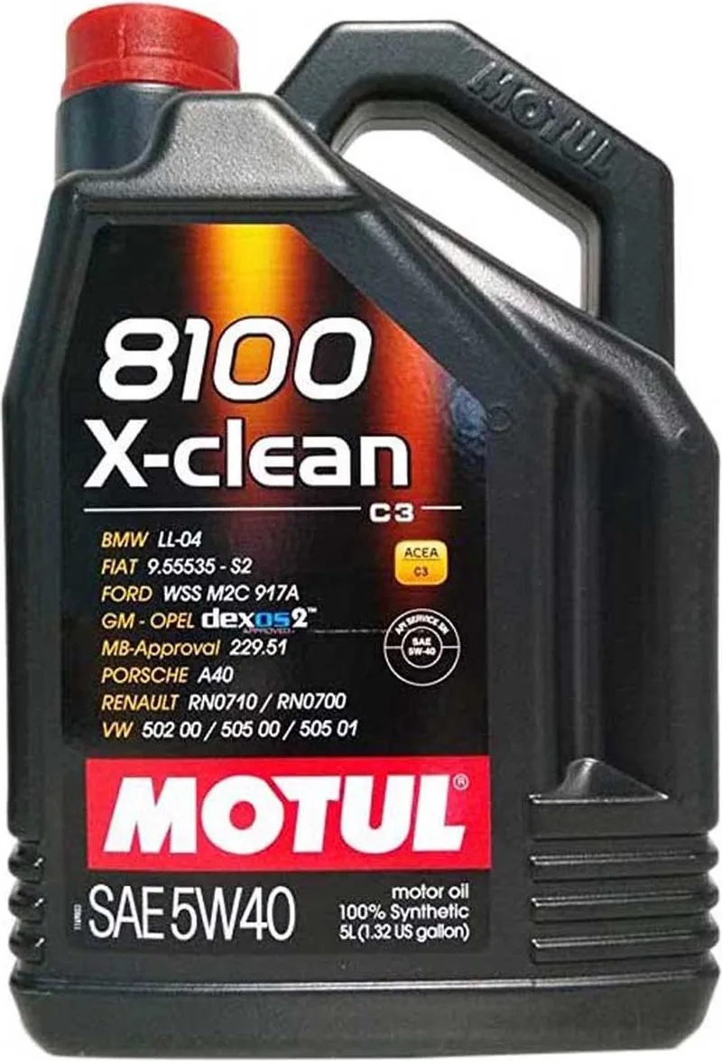 Motul 8100 X-Clean 5W40 - 5L van Motul – productfoto