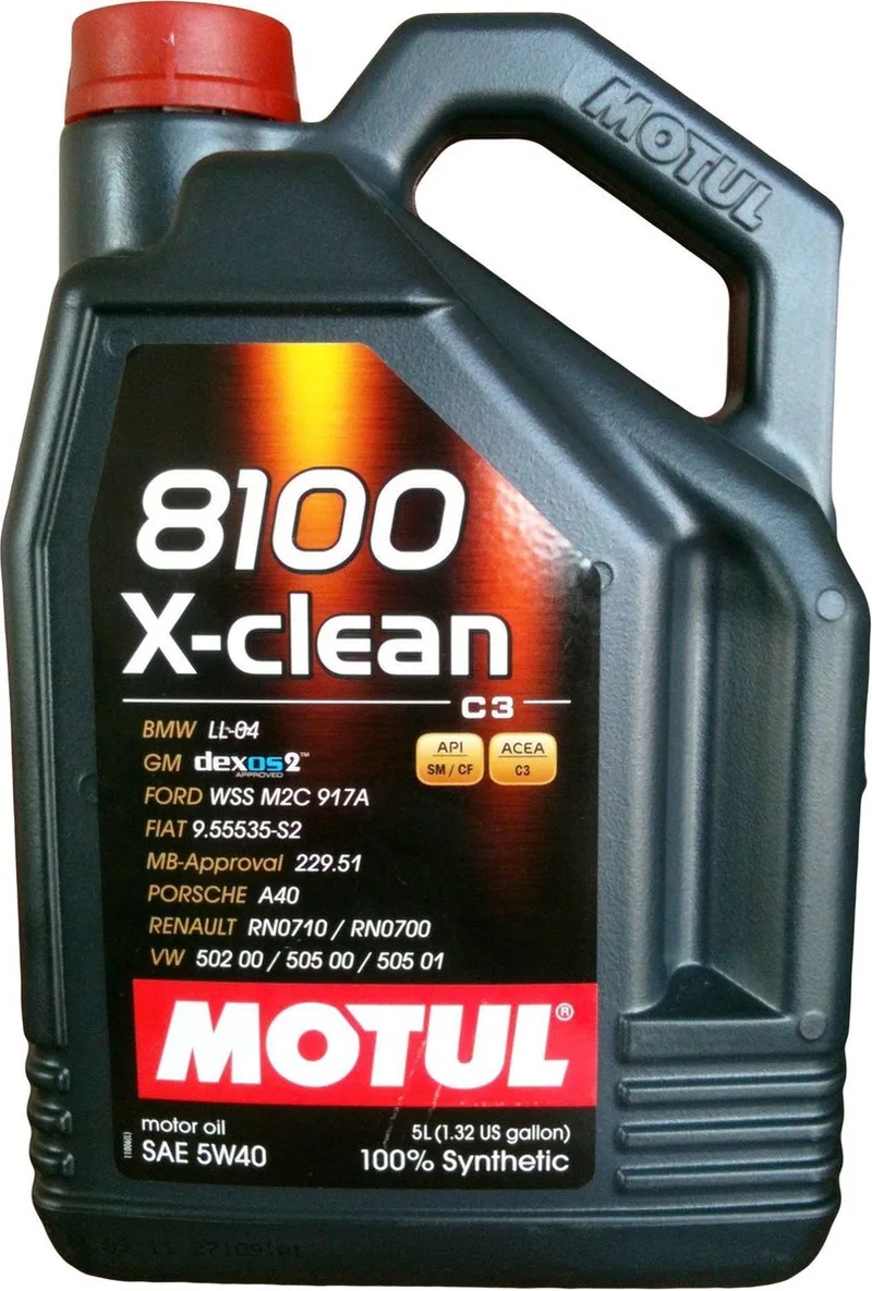 MOTUL 8100 X-clean 5W40 C3 5L - motorolie voor benzine- en dieselmotoren van Motul – productfoto