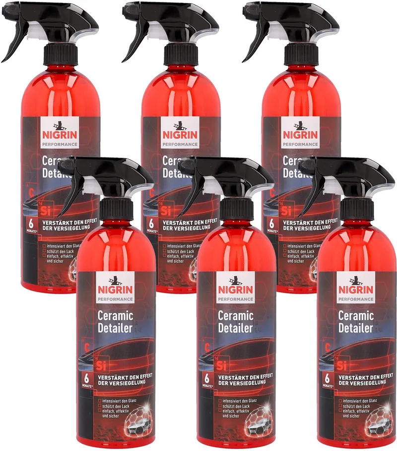 Ceramic Detailer Spray 6x 750ml Lakverzorging Keramische Coating Lakglans de Nigrin – photo produit