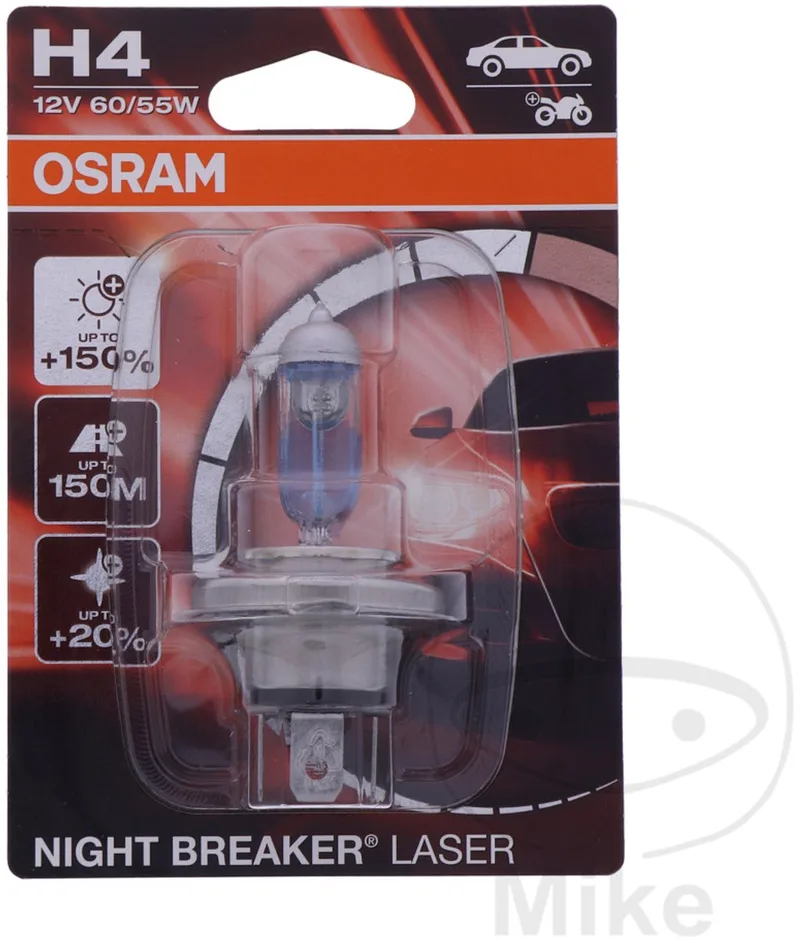 Night Breaker Laser Autolamp H4 12V 60/55W van Osram in Zilver – productfoto