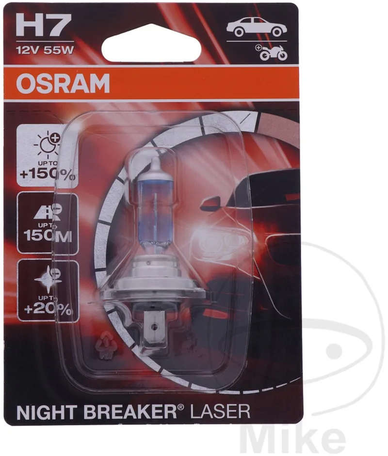 Night Breaker Laser Autolamp H7 12V 55W van Osram in Zilver – productfoto