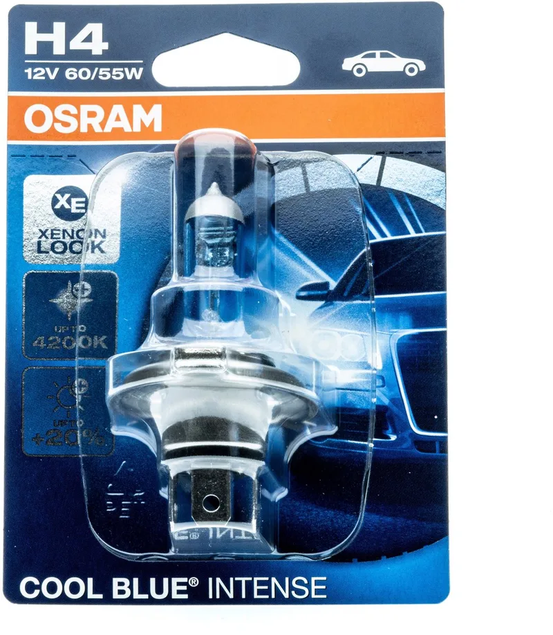 Osram 64193CBI H4 Autolamp Dimlicht 60/55W Cool Blue Intense Koplamp Ijsblauw från Osram i [Blauw] – produktbild