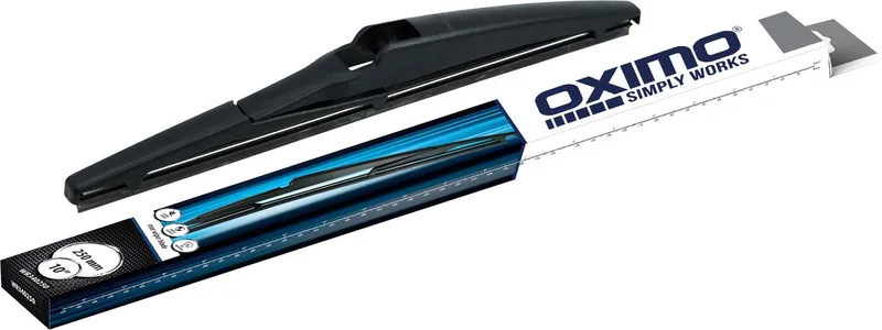 ruitenwisser achter Toyota Yaris (P21, PA1, PH1) 1.0 02.2020➝ fra Oximo i Sort – produktbillede