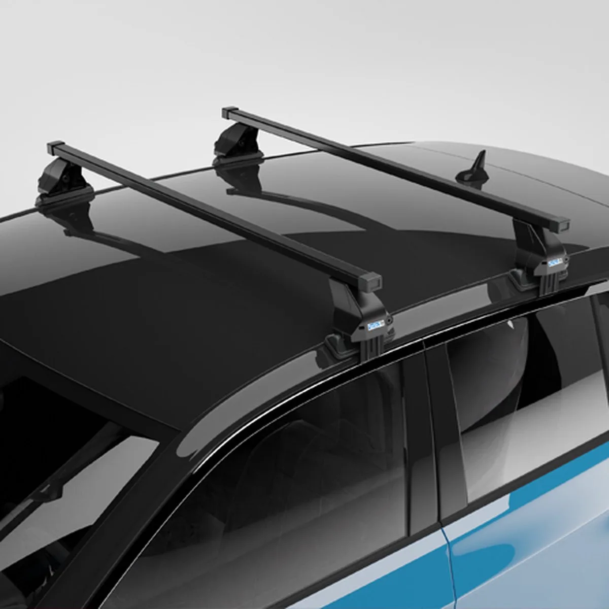 Dakdragers Volkswagen Up! 3 deurs hatchback 2011> van Perfect Fit in Zwart – productfoto