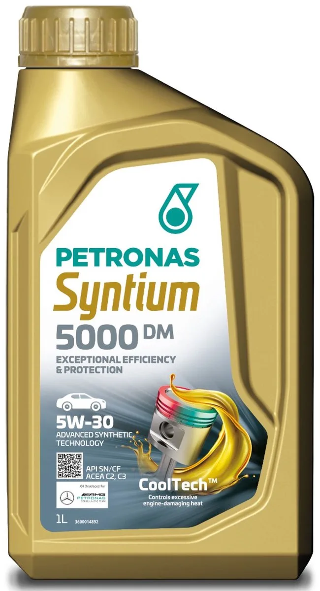 Motorolie 5W30 5000 DM 1 Liter från Petronas – produktbild