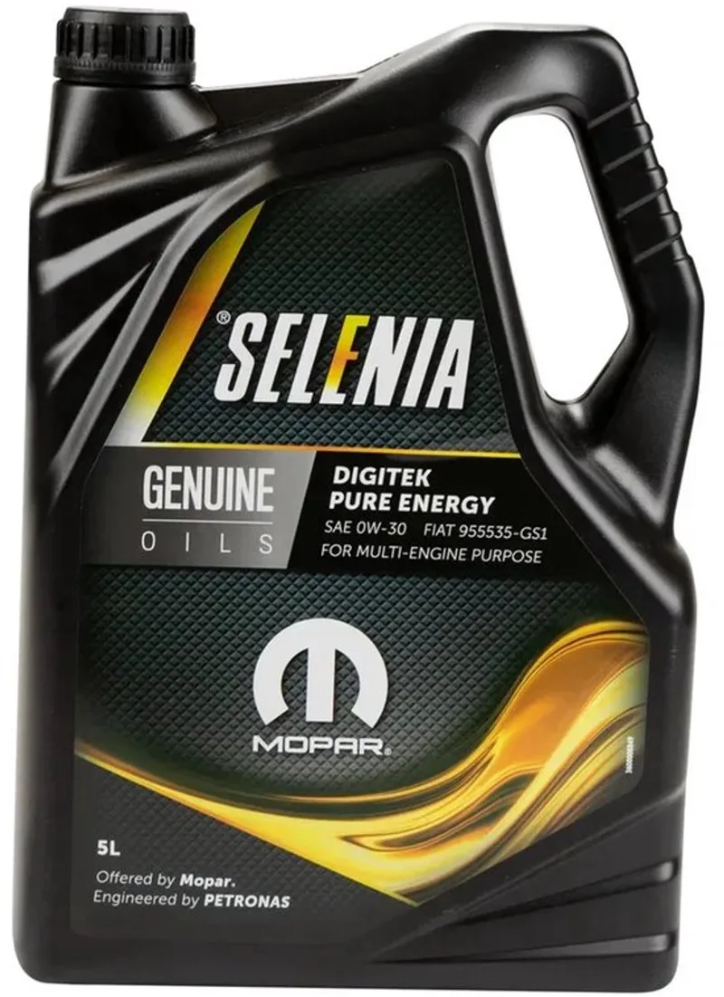 Petronas Selenia 5L 13895019 DIGITEK PURE ENERGY 0W-30 9.55535-GS1 0.9 twinair (13895019) de Petronas – photo produit