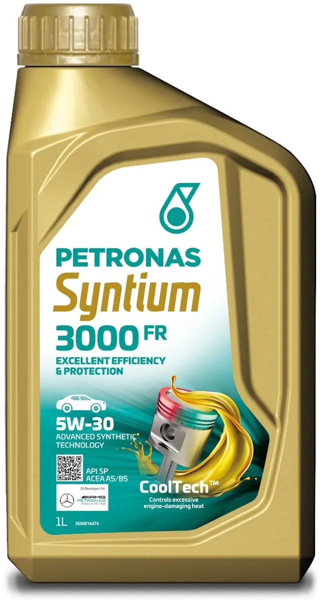 Syntium 3000 FR 5w30 olie 1 liter van Petronas – productfoto