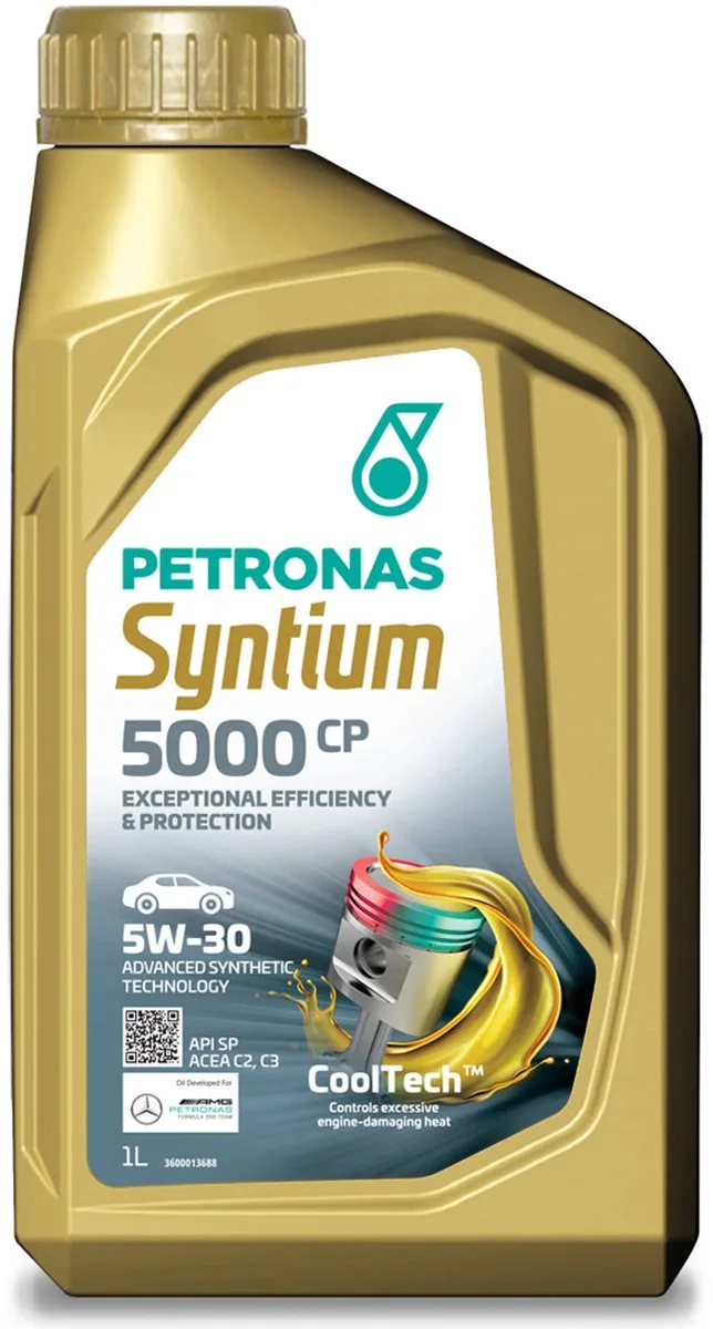 Syntium 5000 CP 5w30 olie 1 liter van Petronas – productfoto